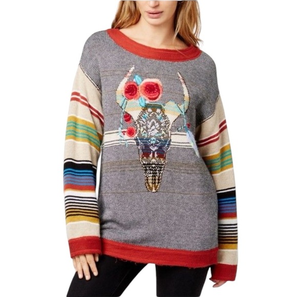 Free People Women’s Oversized Desert Rose Sweater. Small - Picture 3 of 6